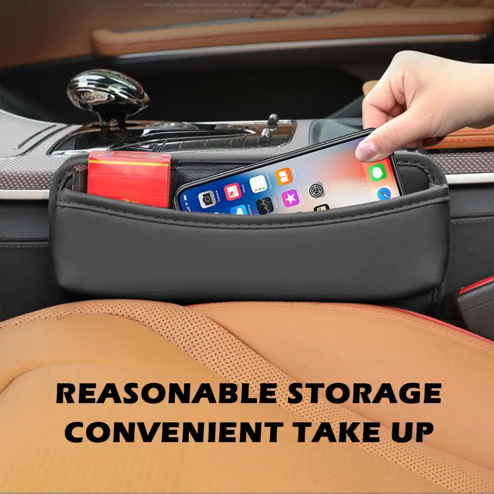 Auto-Sitzlücken-Organizer aus PU-Leder, 2er-Set – Bild 2